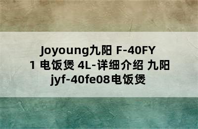 Joyoung九阳 F-40FY1 电饭煲 4L-详细介绍 九阳jyf-40fe08电饭煲